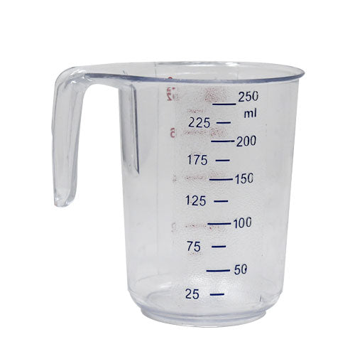 Omcan 80570 0.26 QT / 250 ml Clear Polycarbonate Measuring Cup