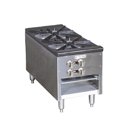 Royal RSP-18D24-NAT Natural Gas Two Burner Stock Pot