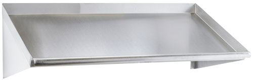 Omcan 47298 63 inch Stainless Steel Slant Rack Shelf