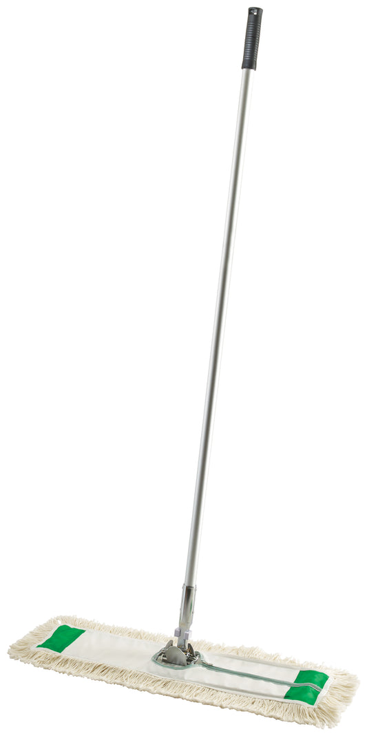 Winco DM-24 24" x 5" White Dust Mop Set
