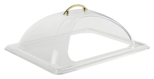 Winco C-DPF2 Half-size Polycarbonate Dome Cover, Cut-out Opening