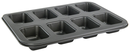 Winco HLF-8MN Carbon Steel 8-Cup Mini Loaf Pan, Non-Stick