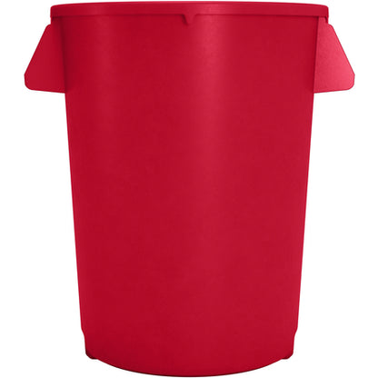 Sparta 84103205 32 Gallon Red Round Polyethylene Bronco Waste Bin Trash Container