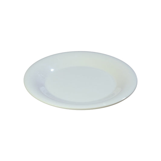Carlisle 3301202 9" White Sierrus Melamine Wide Rim Dinner Plate