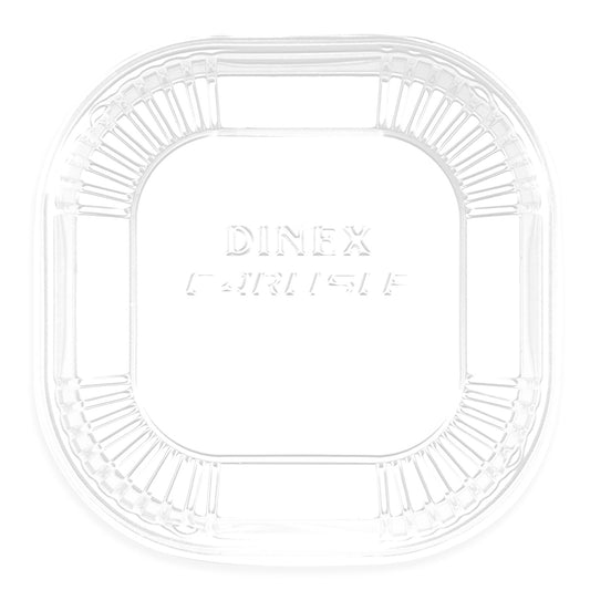 Dinex DX11810174 4" x 4" Clear Dome Lid for 10oz Square Dish (1000/cs)