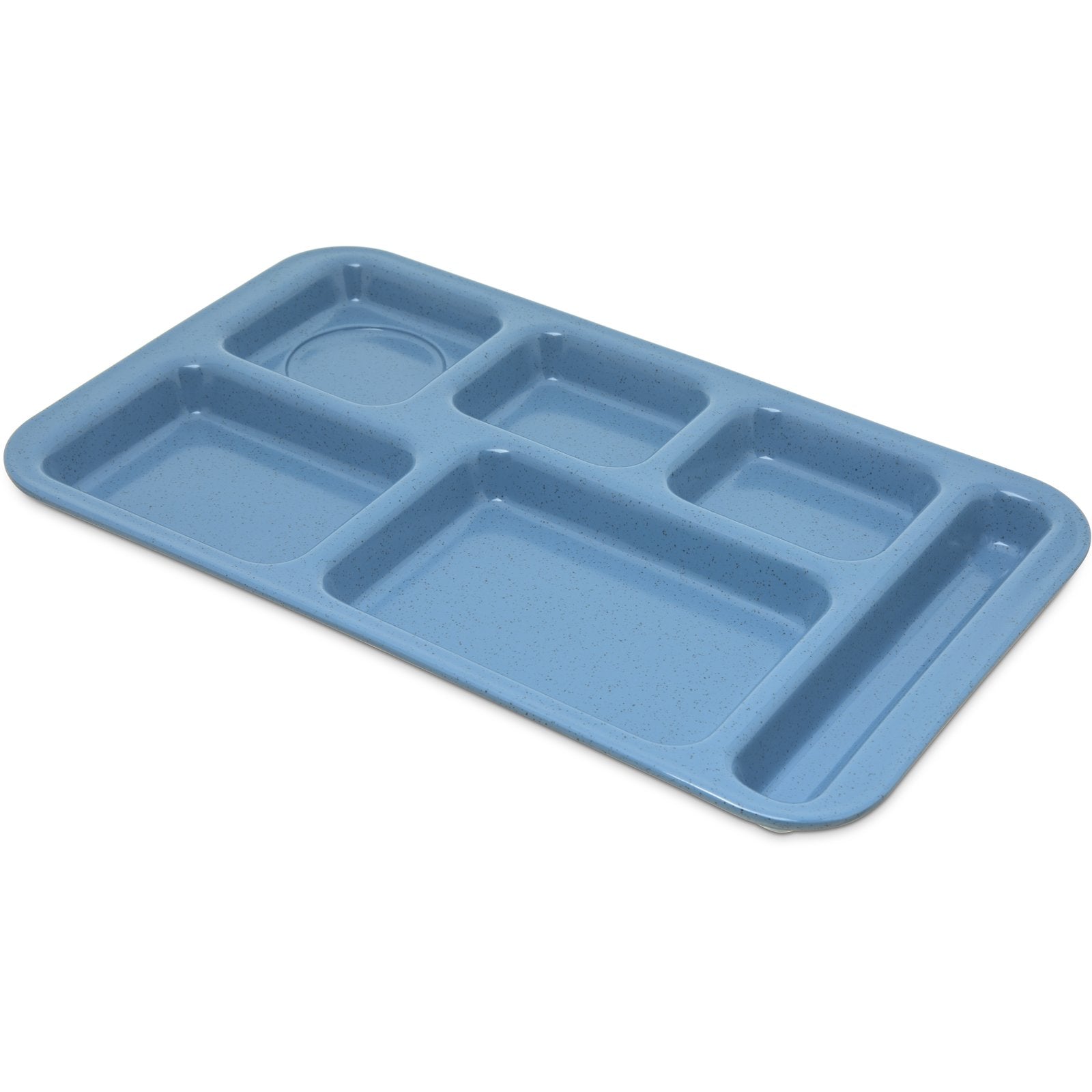 Carlisle 4398392 9" x 15" Sandshade 6-Compartment Melamine Right-Hand Space Saver Tray