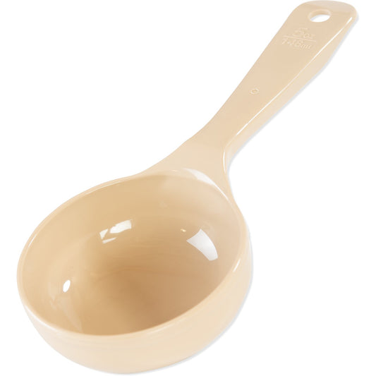 Carlisle 493306 5 oz Beige Acetal Measure Miser Solid Short Handle