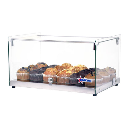 Omcan 44371 35L 22" Countertop Food Display Case with Square Front Glass