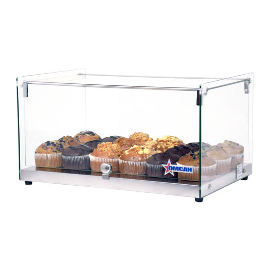Omcan 44371 35L 22" Countertop Food Display Case with Square Front Glass