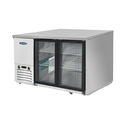 Atosa MBB59GGR 59" Double Glass Door Back Bar Cooler