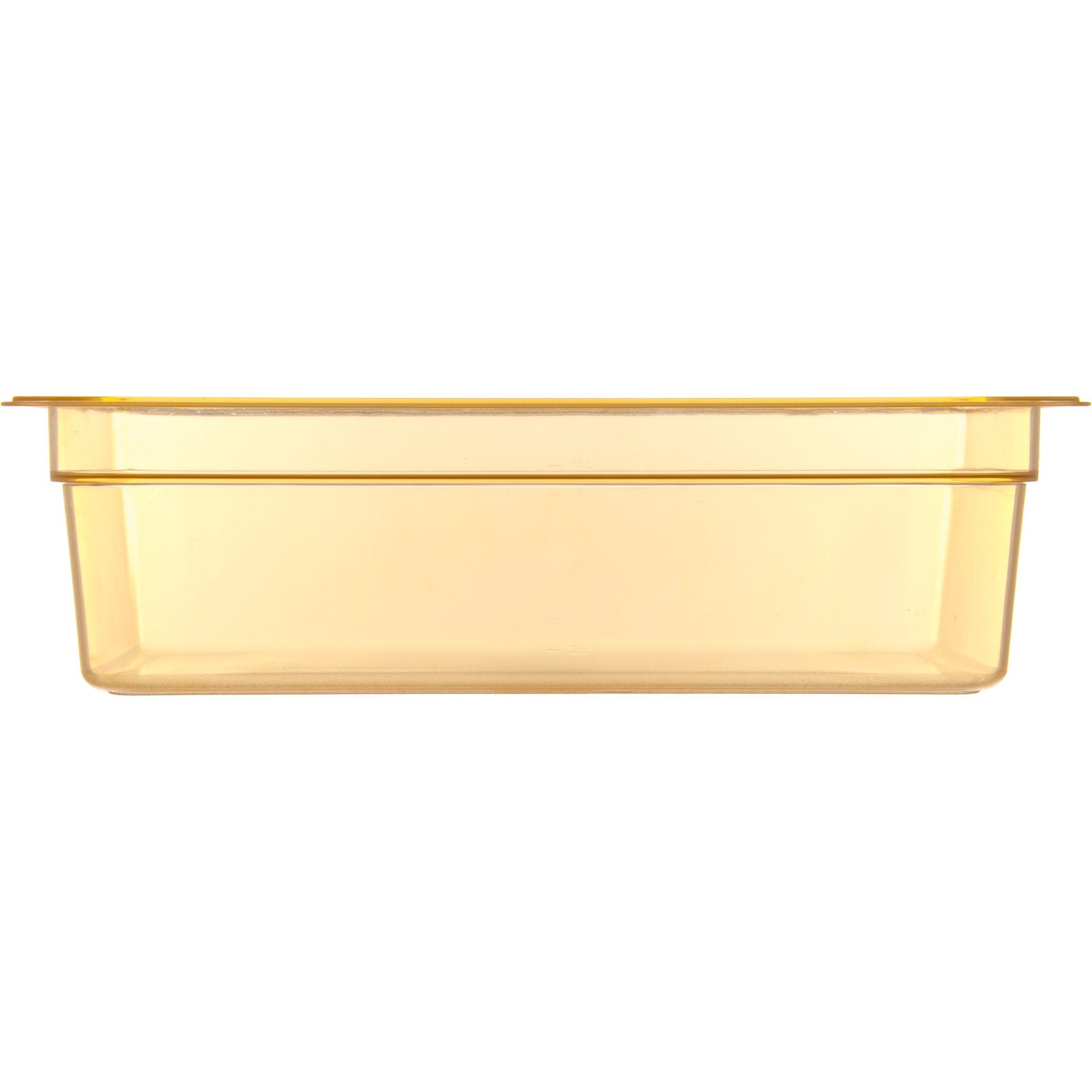 Carlisle 10402B13 Full-Size Amber High Heat Plastic StorPlus Food Pan, 6" Deep
