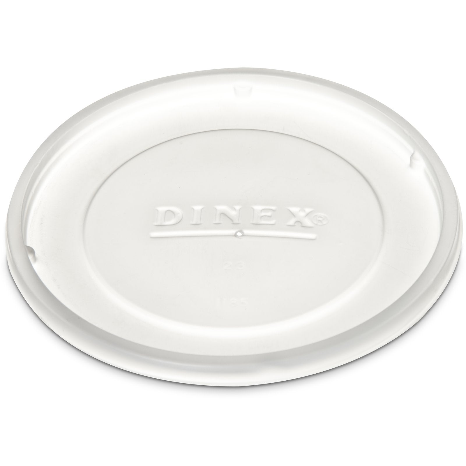 Dinex DX11858714 2.75" Translucent Classic Lid Fits DX4500 and Classic DX1185 Bowls (1000/cs)