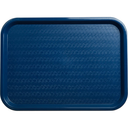 Carlisle CT1216-8114 12" x 16" Blue Cafe Fast Food Cafeteria Tray (6/pk)