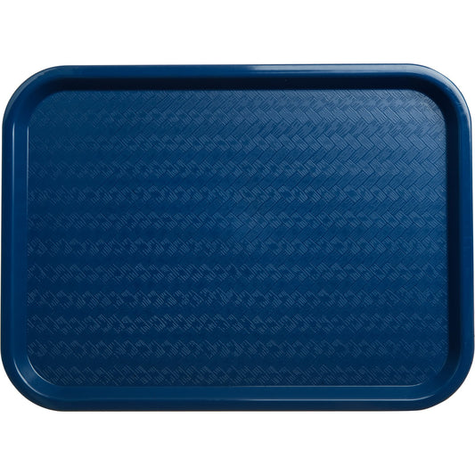 Carlisle CT1216-8114 12" x 16" Blue Cafe Fast Food Cafeteria Tray (6/pk)