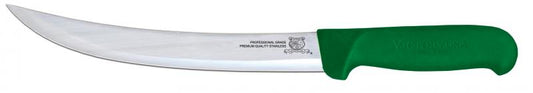 Omcan 23891 8-inch Breaking Knife with Green Super Fiber Handle