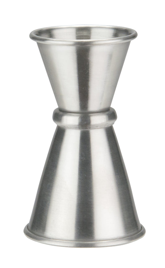Winco J-7 1/2 oz. x 1 oz. Stainless Steel Japanese-Style Jigger