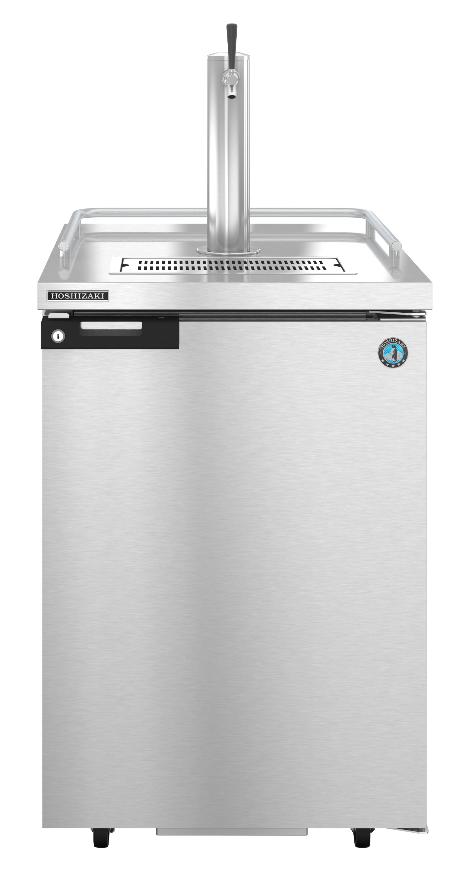 Hoshizaki DD24-S One Section Stainless Steel Back Bar Direct Draw, Solid Door Refrigerator