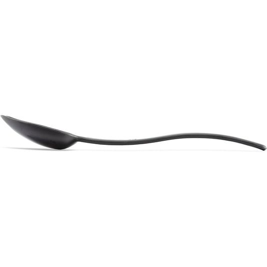 Carlisle 446003 0.5 oz 9" Black Polycarbonate Solid Spoon