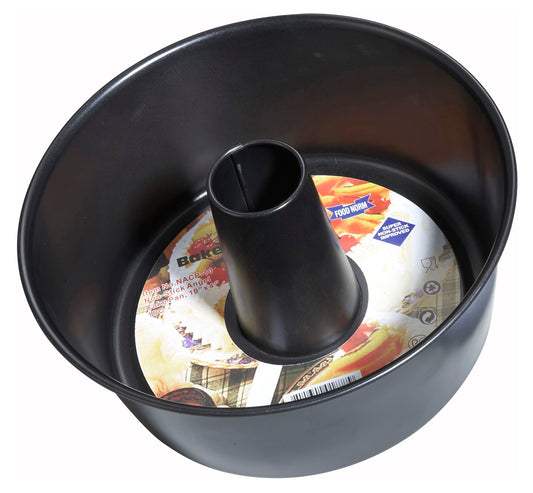 Winco NACP-10 10" x 4" Carbon Steel Angel Cake Pan, Non-stick