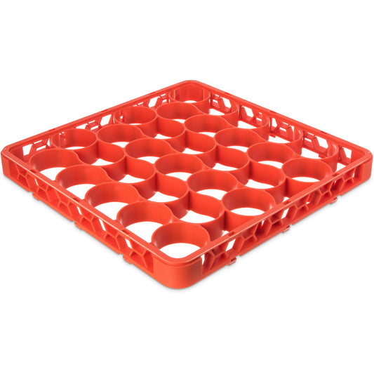 Carlisle REW30SC24 Orange 30 Compartment Polypropylene OptiClean NeWave Color-Coded Short Glass Rack Extender