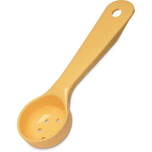Carlisle 492304 1 oz Yellow Acetal Measure Miser Perforated Short Handle