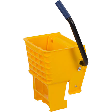 Carlisle 36908W04 26 and 35 Qt Yellow Polypropylene Commercial Mop Bucket Side-Press Wringer