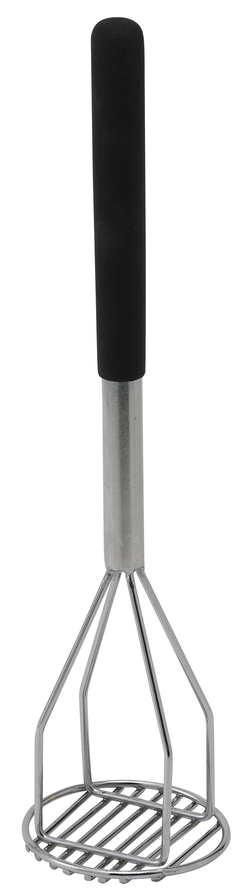 Winco PTMP-18R 4" x 18" Potato Masher, Plastic Handle