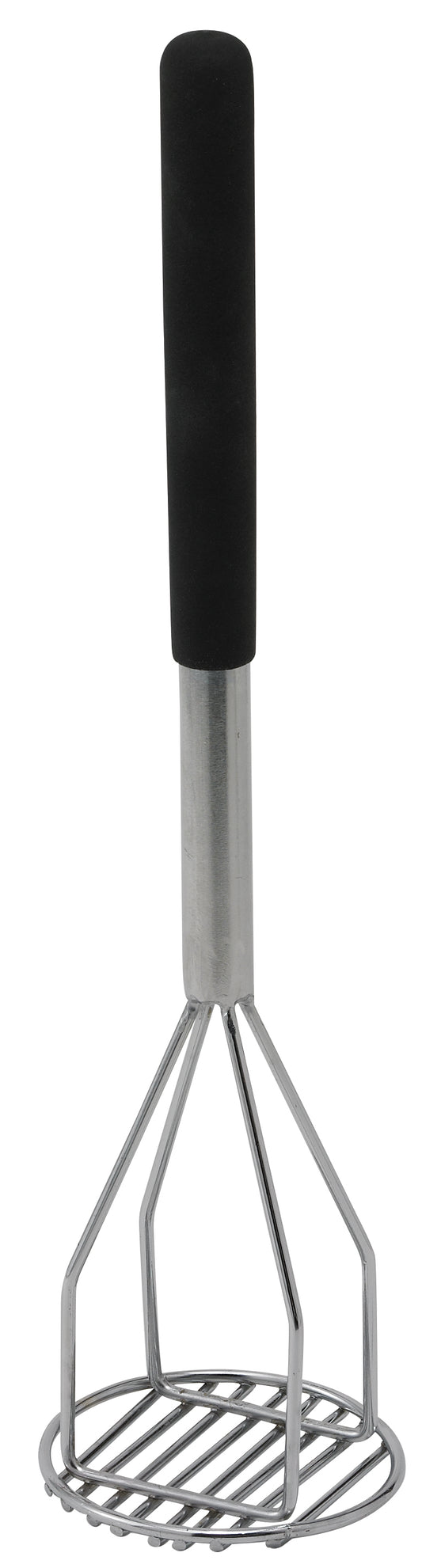 Winco PTMP-18R 4" x 18" Potato Masher, Plastic Handle