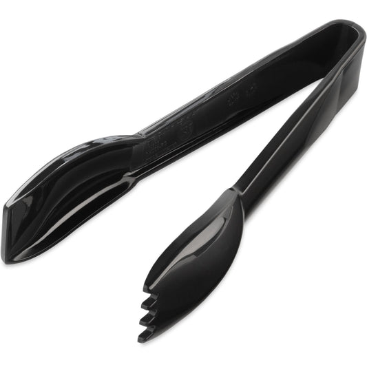 Carlisle 460603 6.25" Black Acetal Carly Salad Tong