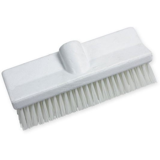 Carlisle 40423EC02 10" White Color Coded Bi-Level Scrub Brush