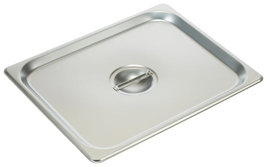 Winco SPSCH Half-size Stainless Steel Solid Steam Pan Cover