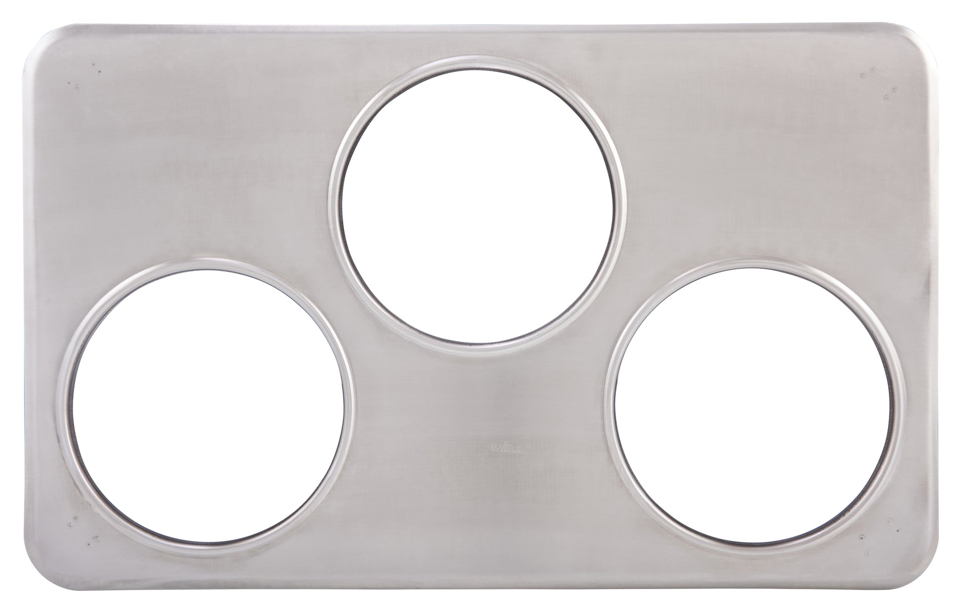Winco ADP-666 Stainless Steel Adaptor Plate, Three 6-3/8" Holes