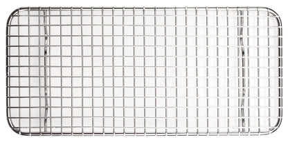 Winco PGWS-510 5" X 10-1/2" Stainless Steel Pan Grate for Third-size Steam Pan