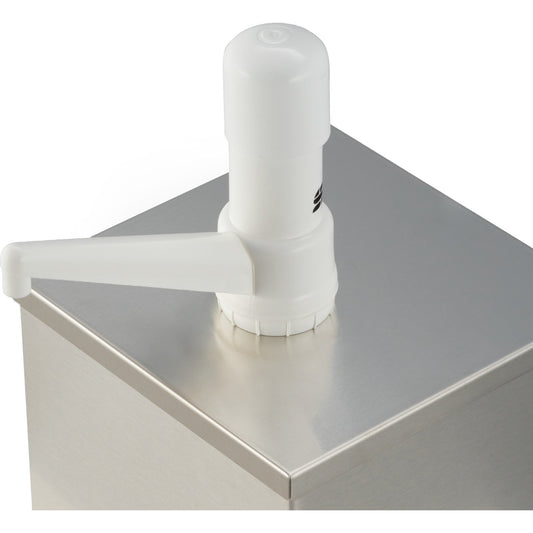 San Jamar P9800 Silver Stainless Steel EZ-Chill Condiment Pump Box