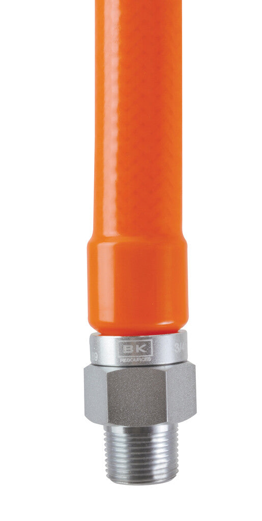 BK Resources BKG-GHC-5060 1/2" X 60" Individual Gas Hose Connector