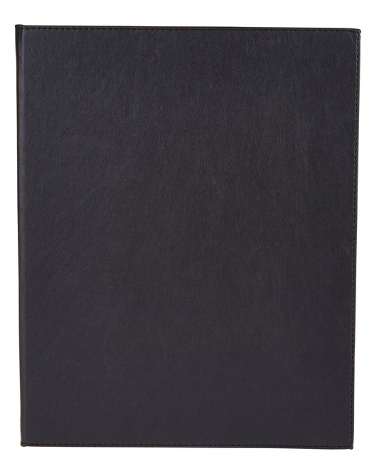 Winco LMD-811BK Black Two-Views Menu Cover For 8-1/2 X 11" Inserts