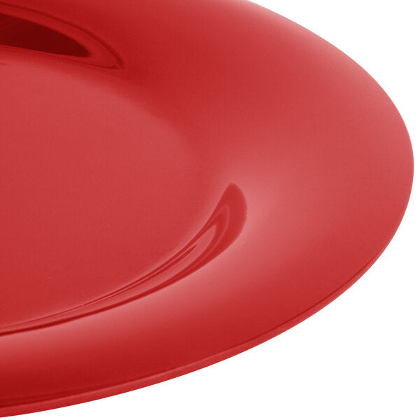 Carlisle 3301005 10.5" Red Sierrus Melamine Wide Rim Dinner Plate