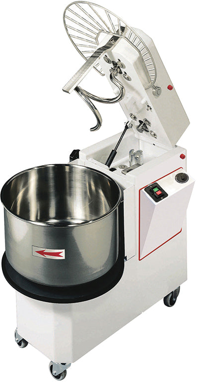 Omcan 41549 Heavy-duty Spiral Dough Mixer with Raising Head and Removable Bowl