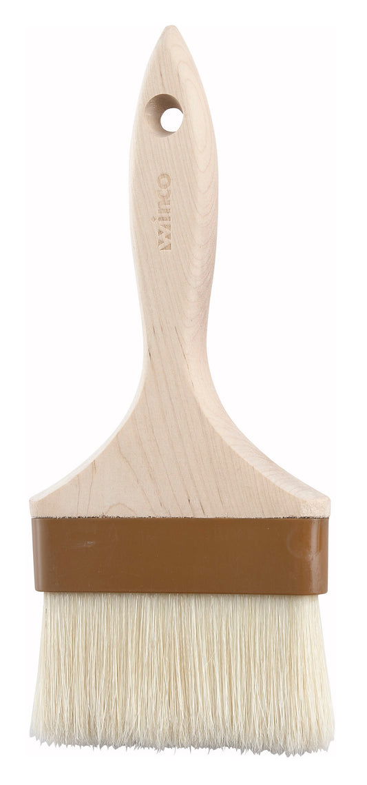 Winco WFB-40 4" Pastry/Basting Brush, Boar Bristle