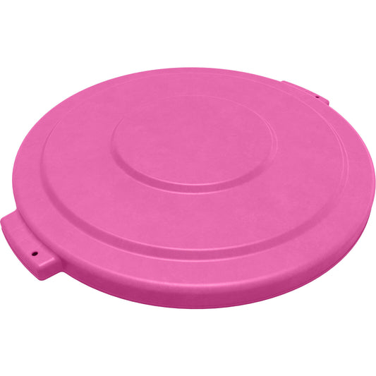 Sparta 84104526 44 Gallon Bright Pink Round Polyethylene Bronco Waste Bin Trash Container Lid