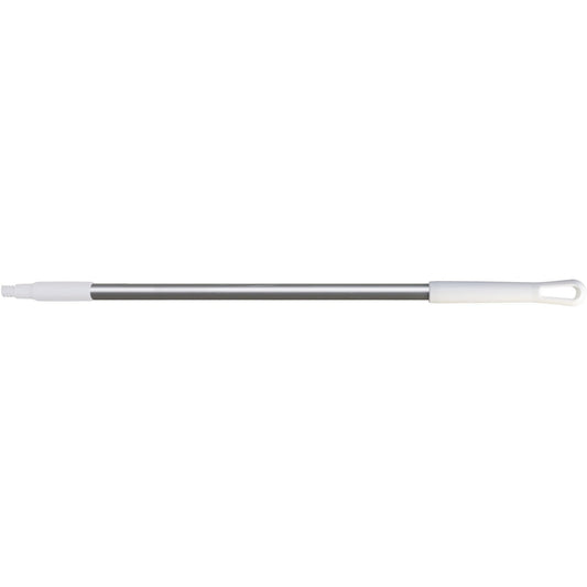 Carlisle 40246EC02 30" White Natural Aluminum Handle with Color-Coded Tip and Hang Up Cap