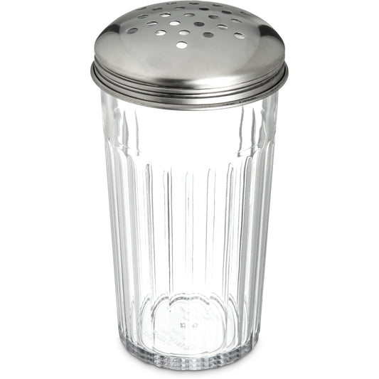 Carlisle 331907 12 oz Clear SAN Base w/ Shaker Top