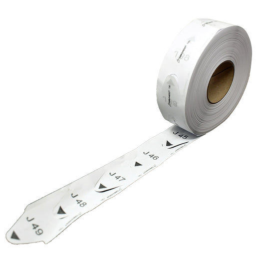 Omcan 45300 White Tickets (Individual Roll)