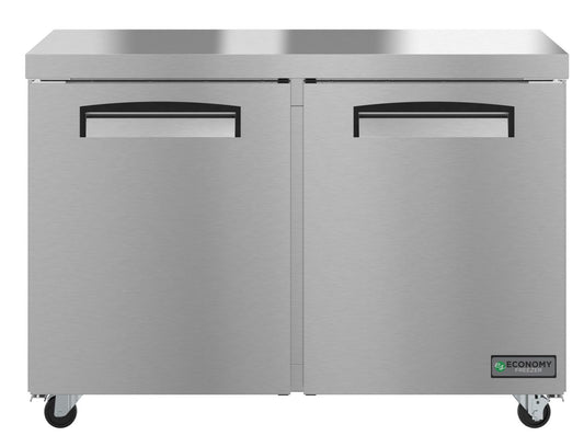 Hoshizaki EUR48A Two Section Stainless Doors Undercounter Refrigerator