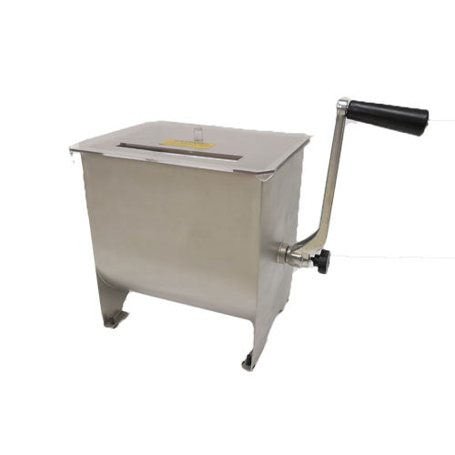 Omcan 44424 17 lbs Manual Stainless Steel Non-Tilting Meat Mixer