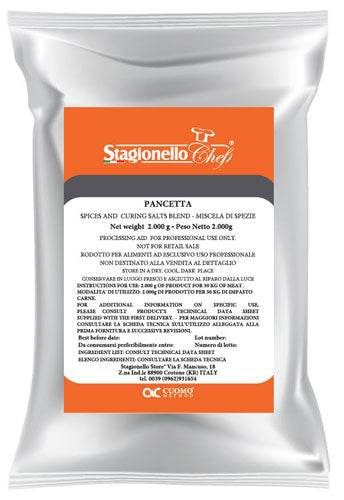 Omcan 47001 2 kg/bag Curing Salts and Spice Blends for Long Fermentation Salami Pancetta