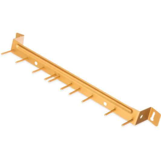 Carlisle 4073504 17" Yellow Aluminum Spectrum Brush Rack