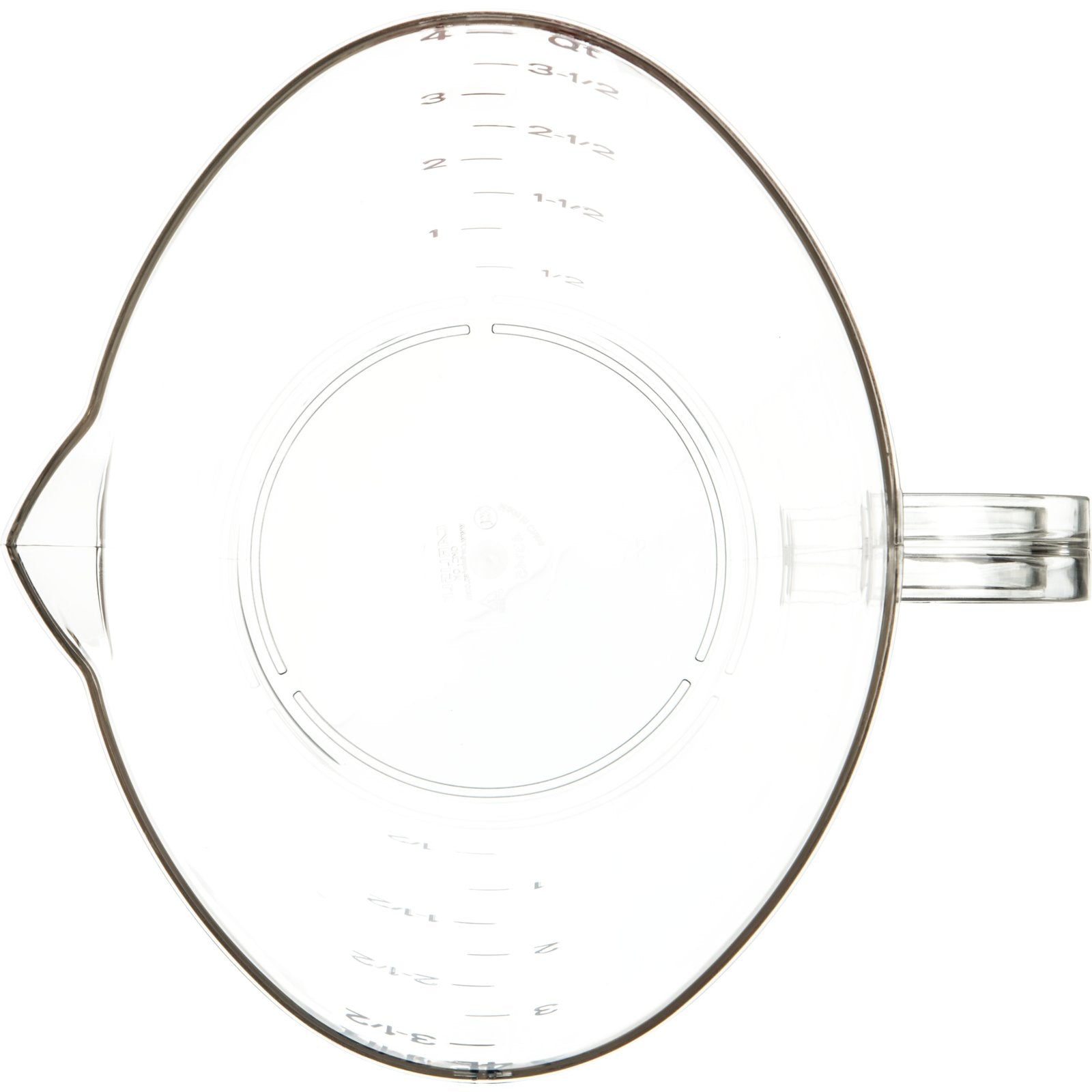 Carlisle 4314507 1 gal Clear Polycarbonate Commercial Measuring Cup