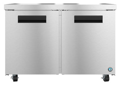 Hoshizaki UF48A Two Section Stainless Doors Undercounter Freezer