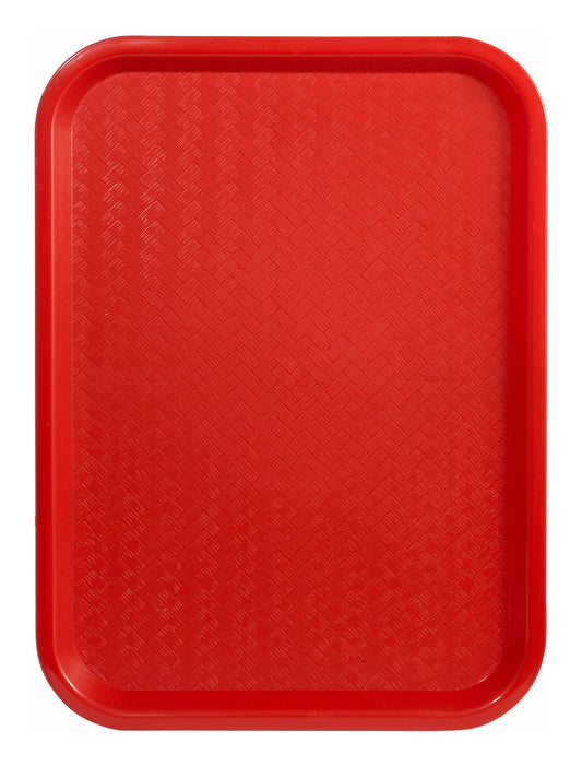 Winco FFT-1216R 12" x 16" Red Fast Food Tray